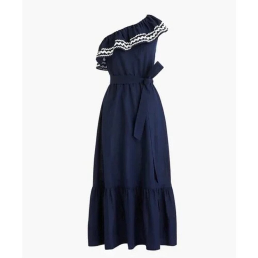 J.Crew One Shoulder Midi Dress